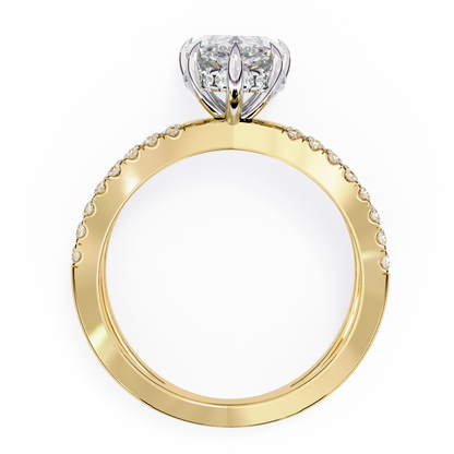 Allegra Aurum Marquise Solitaire Ring