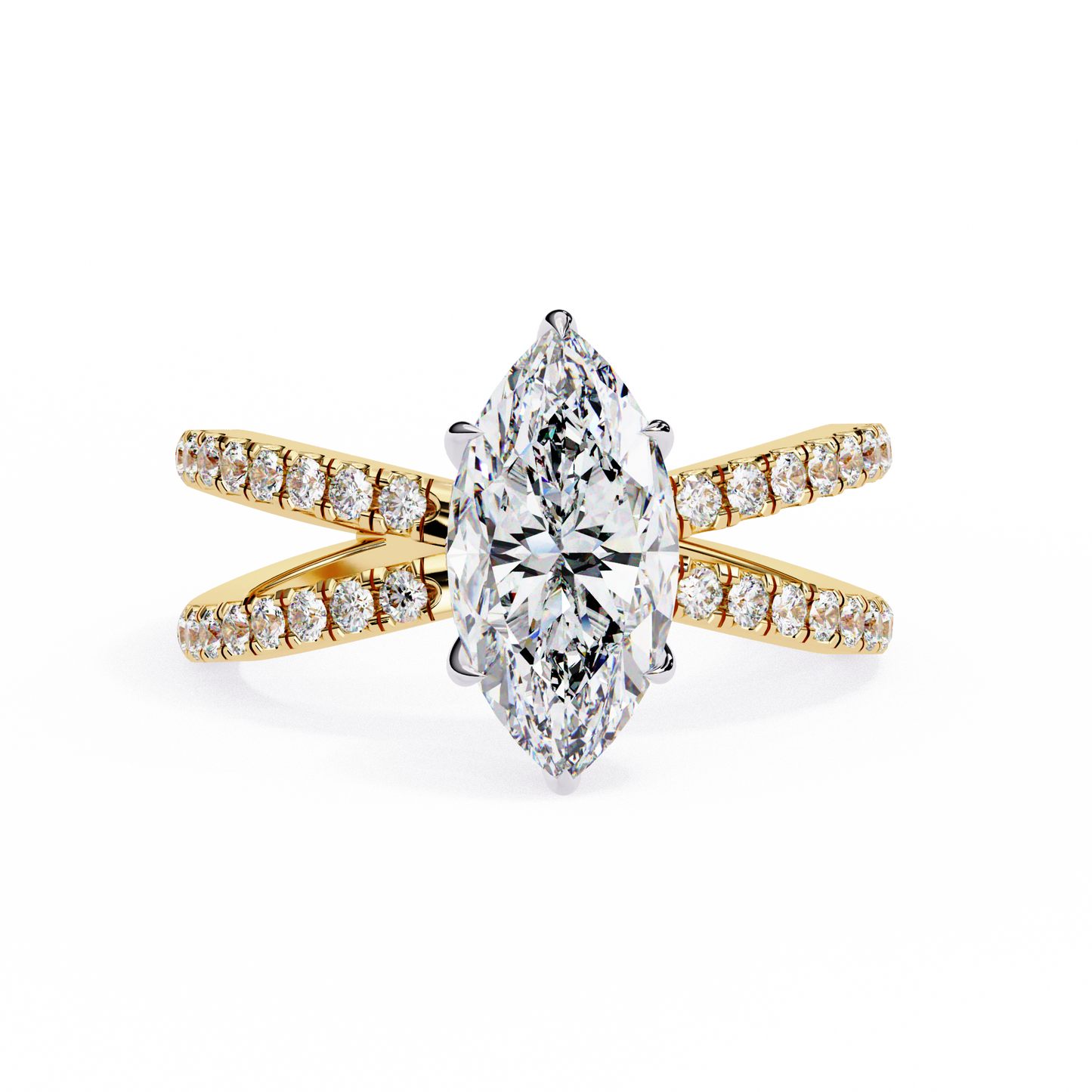 Allegra Aurum Marquise Solitaire Ring