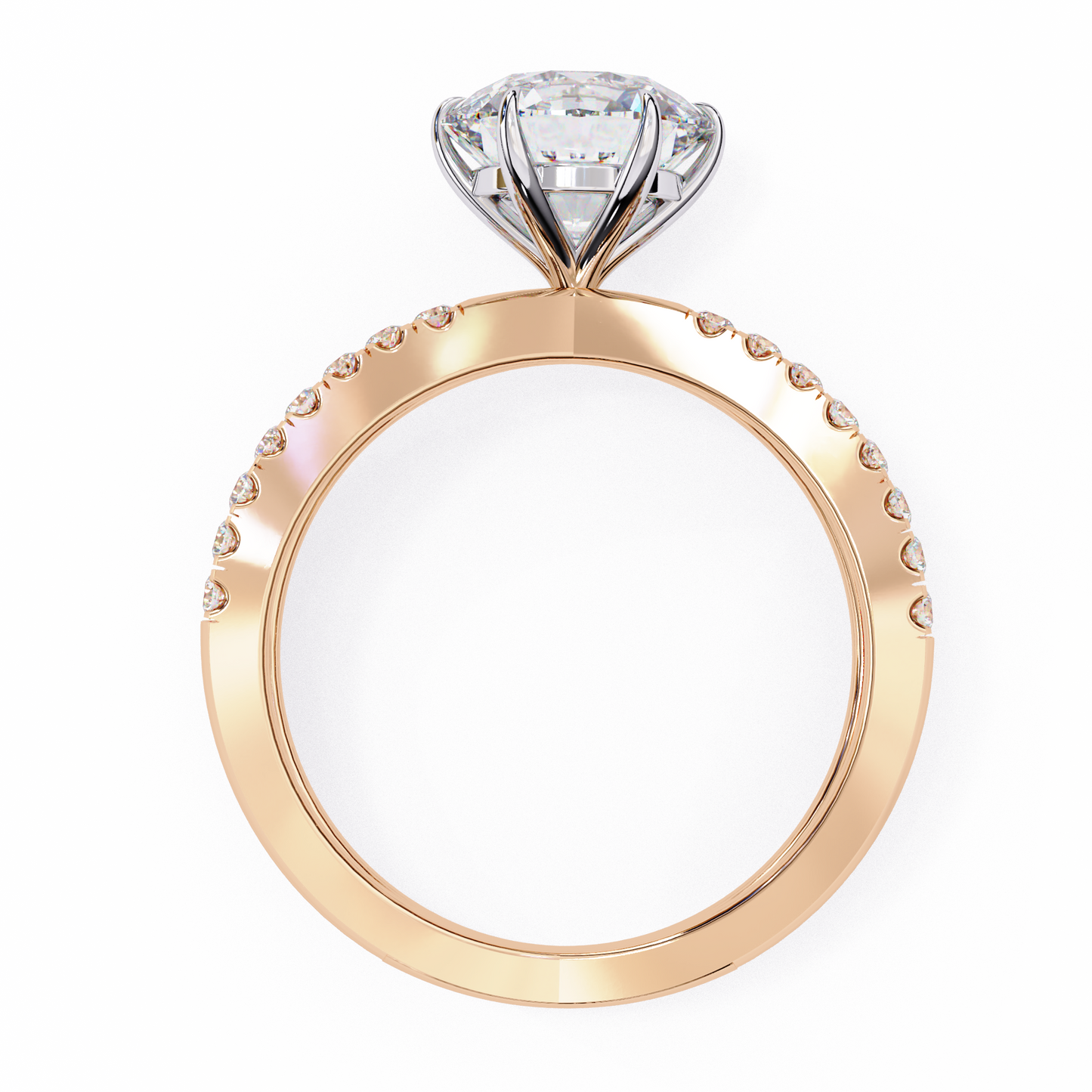 Cadenza Solé Round Solitaire Ring