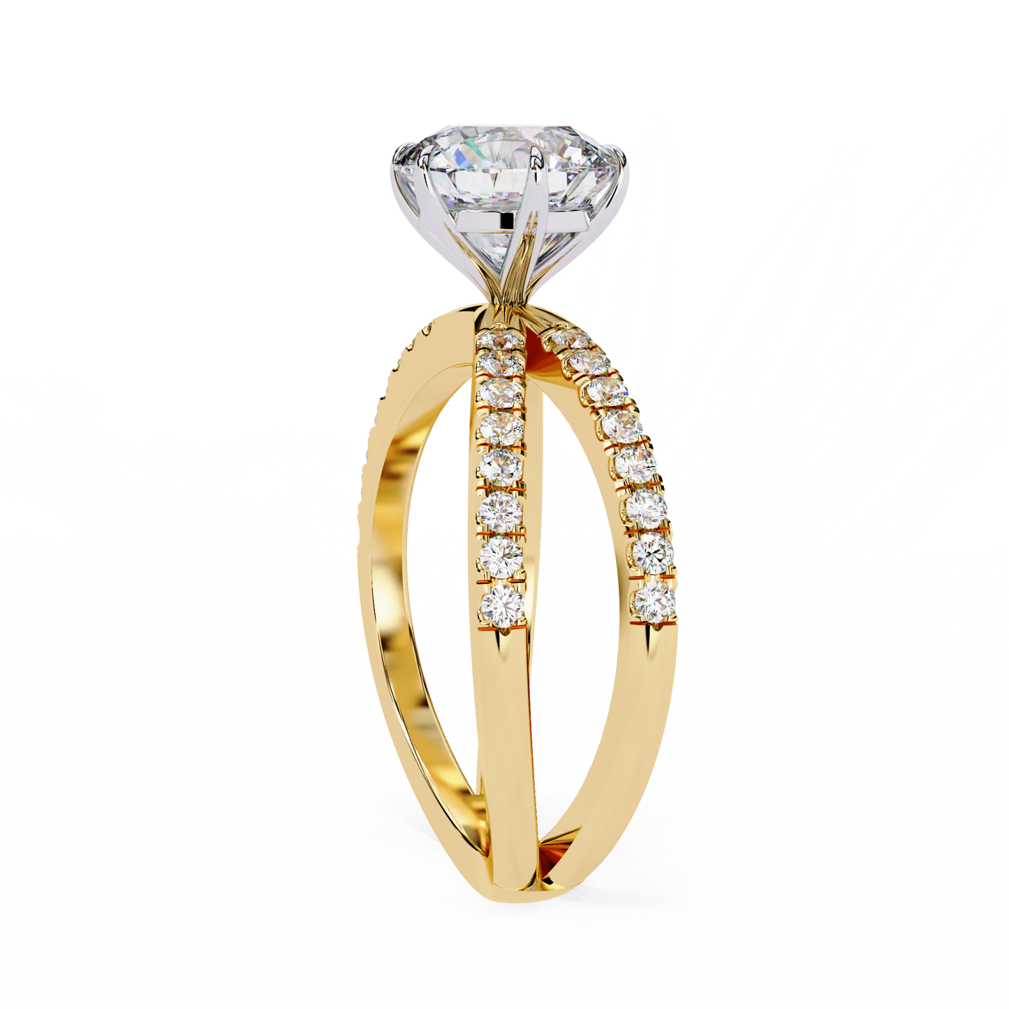 Cadenza Solé Round Solitaire Ring