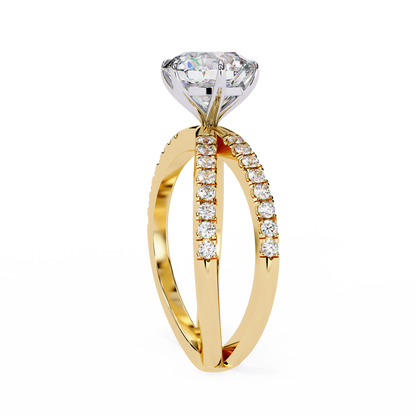 Cadenza Solé Round Solitaire Ring