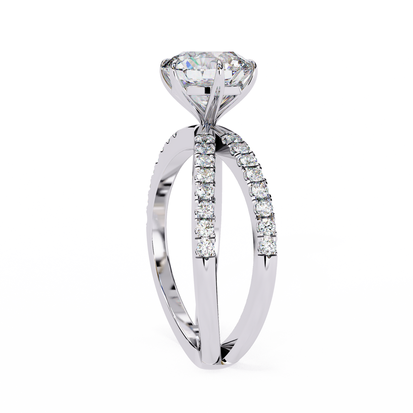 Cadenza Solé Round Solitaire Ring