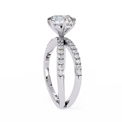 Cadenza Solé Round Solitaire Ring