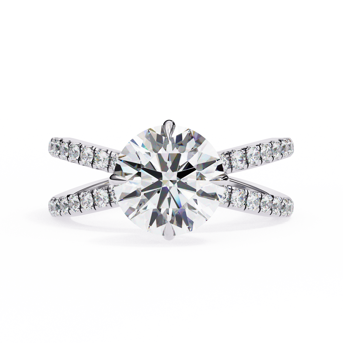 Cadenza Solé Round Solitaire Ring