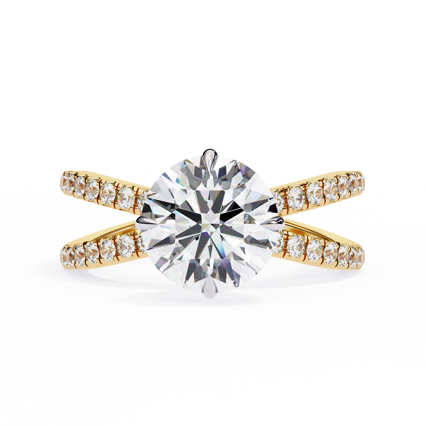 Cadenza Solé Round Solitaire Ring