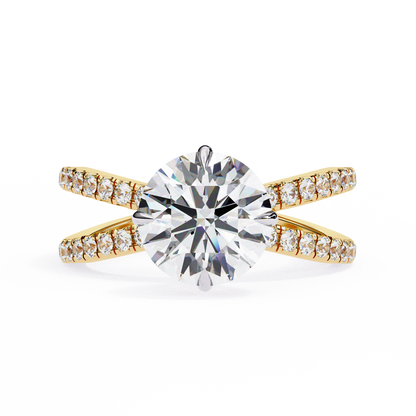 Cadenza Solé Round Solitaire Ring