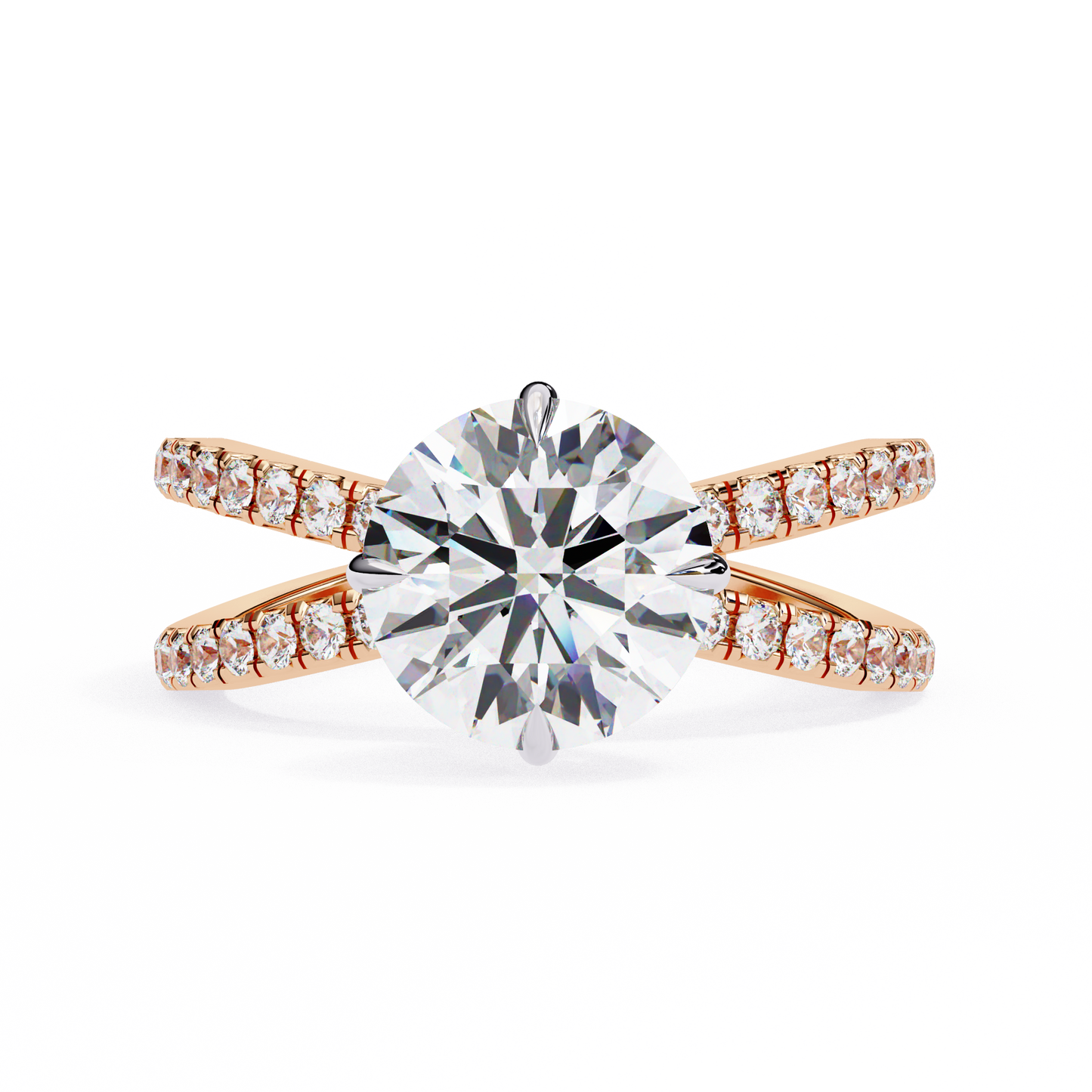 Cadenza Solé Round Solitaire Ring