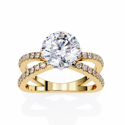 Cadenza Solé Round Solitaire Ring