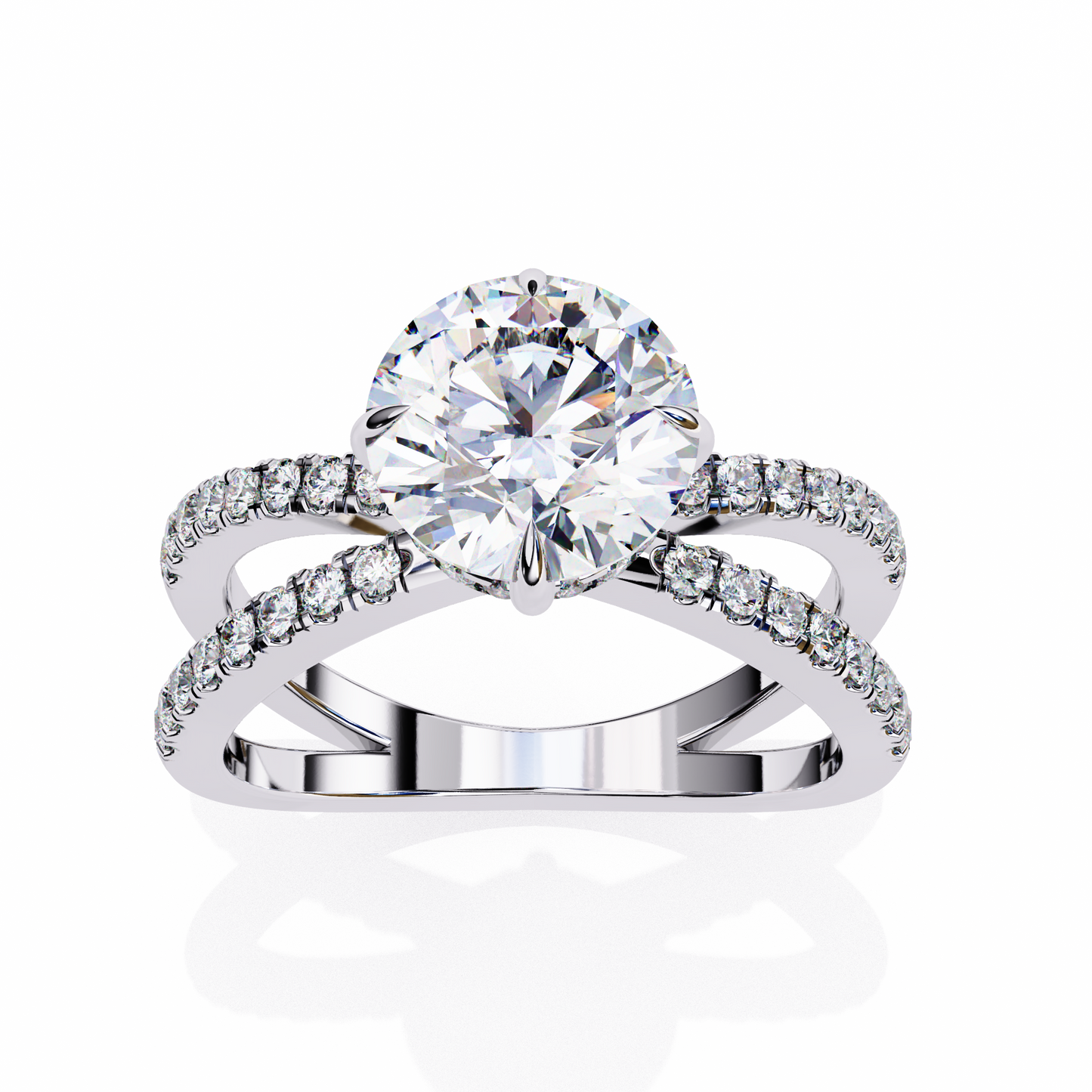 Cadenza Solé Round Solitaire Ring