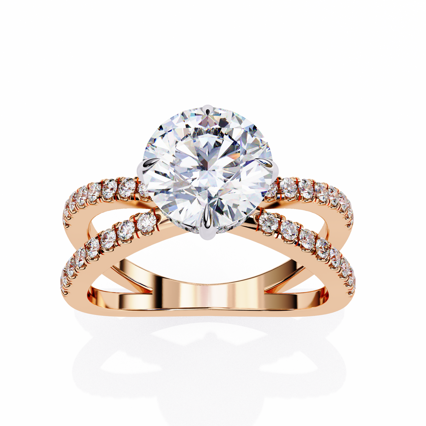 Cadenza Solé Round Solitaire Ring