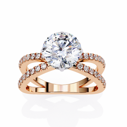 Cadenza Solé Round Solitaire Ring
