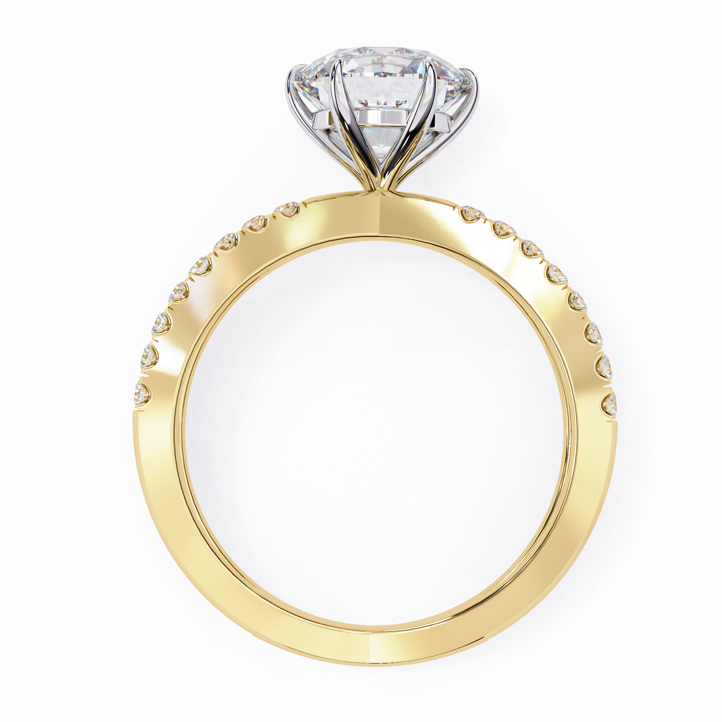 Cadenza Solé Round Solitaire Ring