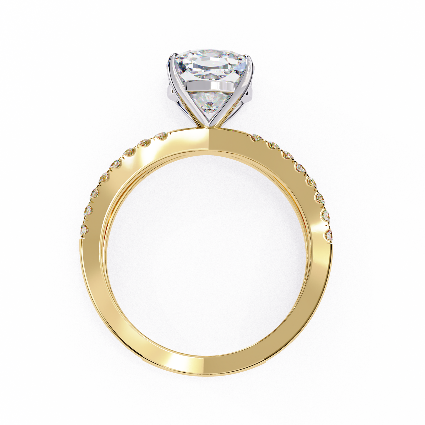 Elara Sereno Cushion Solitaire Ring