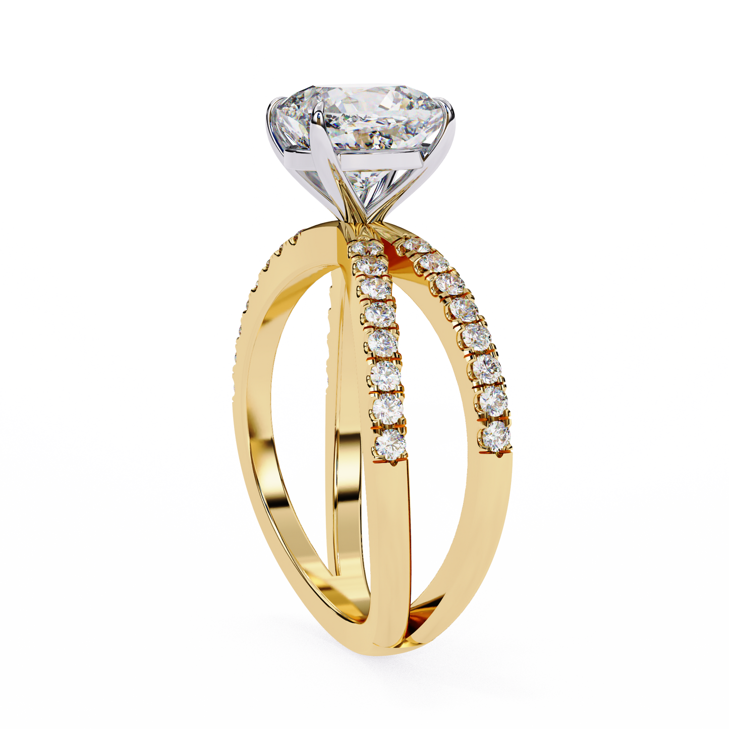 Elara Sereno Cushion Solitaire Ring