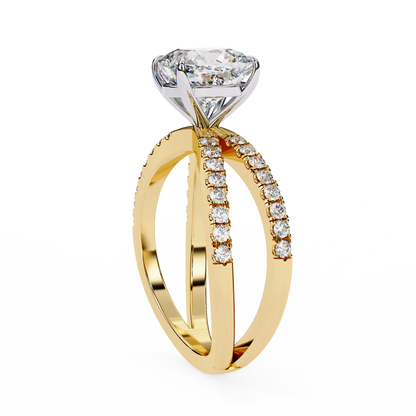 Elara Sereno Cushion Solitaire Ring