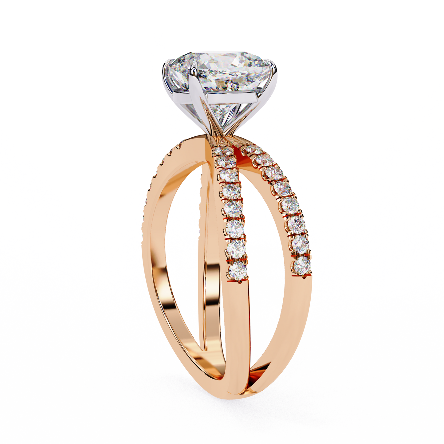 Elara Sereno Cushion Solitaire Ring
