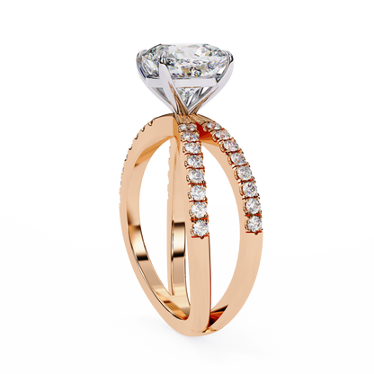 Elara Sereno Cushion Solitaire Ring