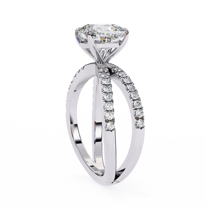 Elara Sereno Cushion Solitaire Ring