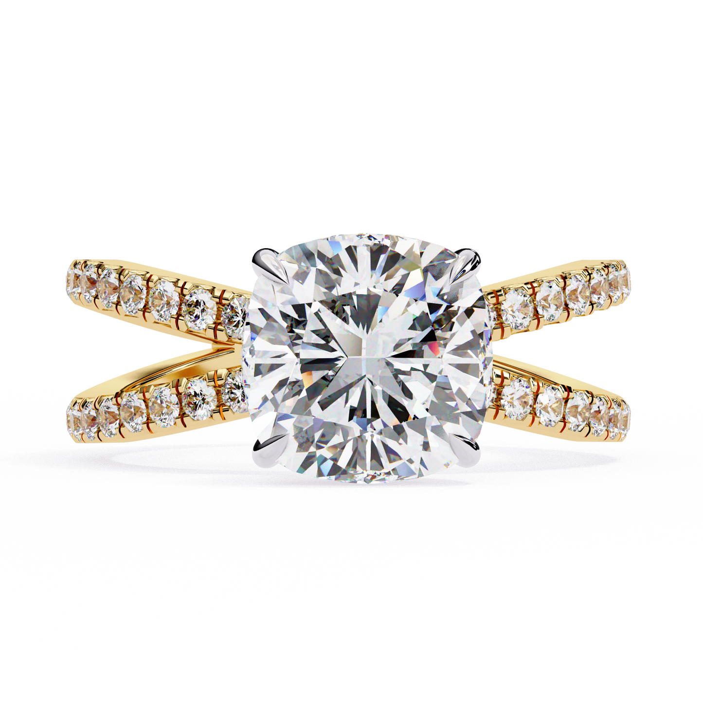 Elara Sereno Cushion Solitaire Ring