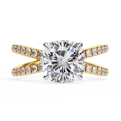 Elara Sereno Cushion Solitaire Ring