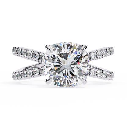Elara Sereno Cushion Solitaire Ring