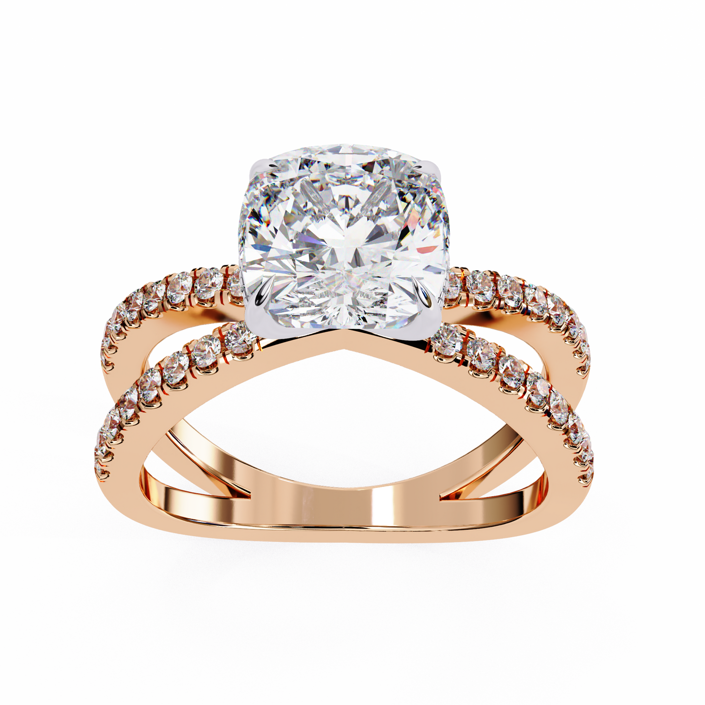 Elara Sereno Cushion Solitaire Ring