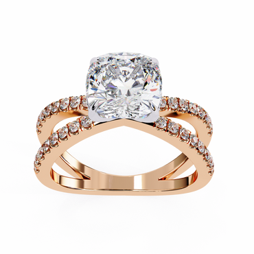 Elara Sereno Cushion Solitaire Ring