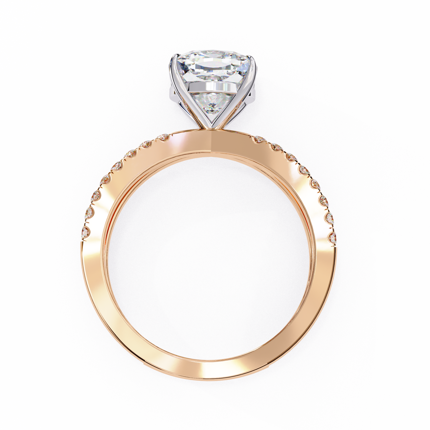 Elara Sereno Cushion Solitaire Ring