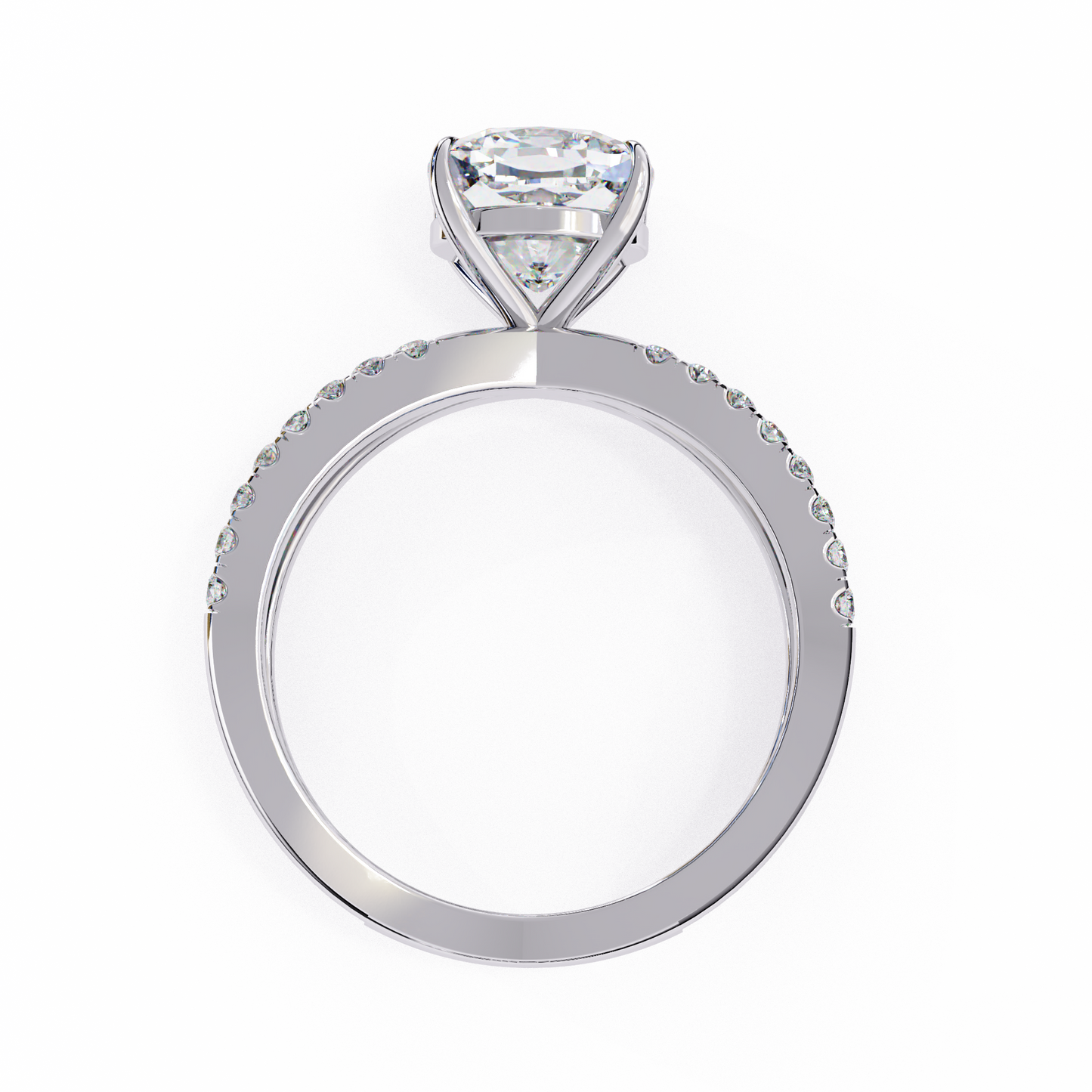Elara Sereno Cushion Solitaire Ring