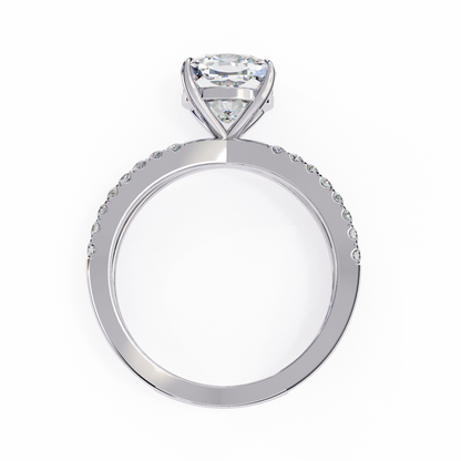 Elara Sereno Cushion Solitaire Ring