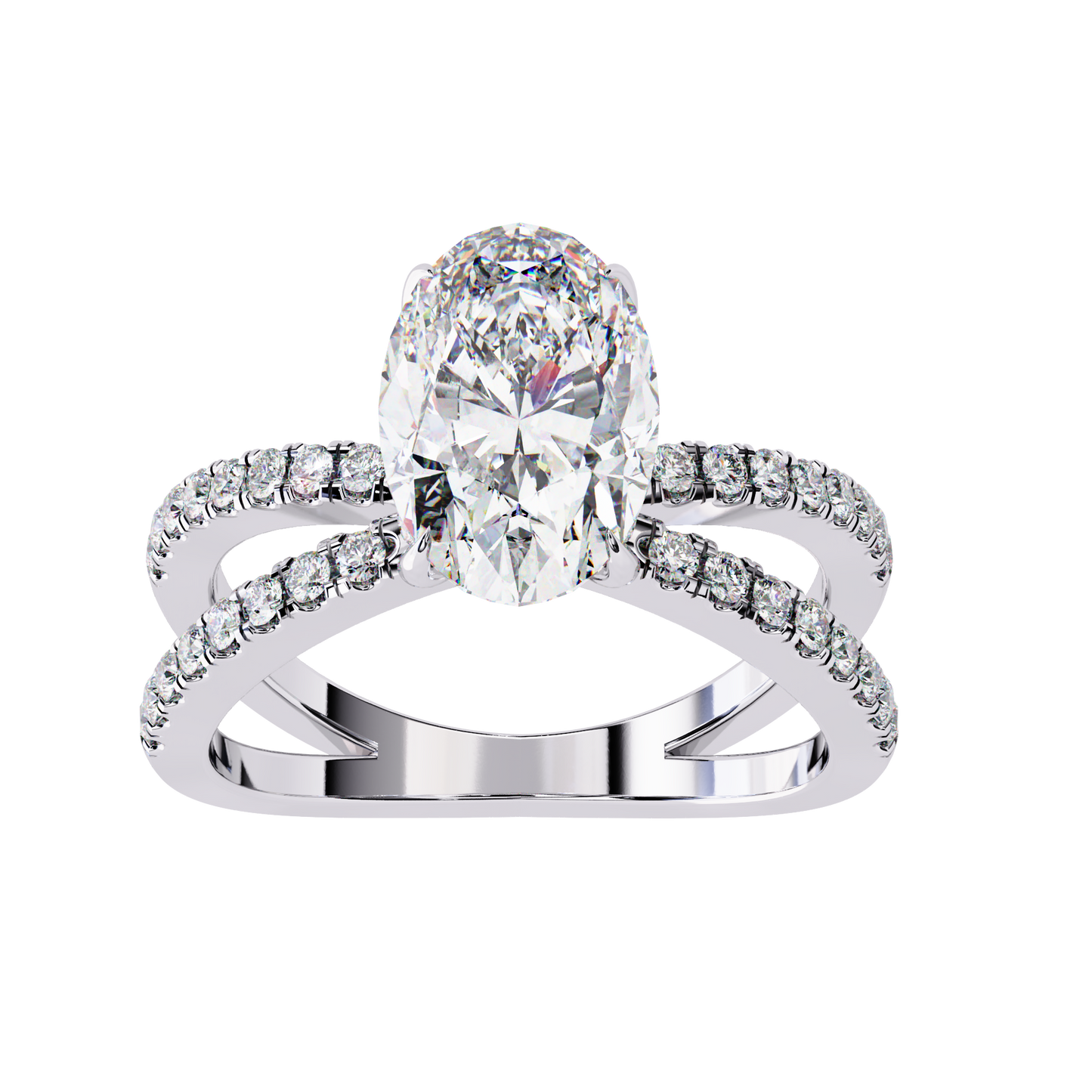 Verona Apex Oval Solitaire Ring