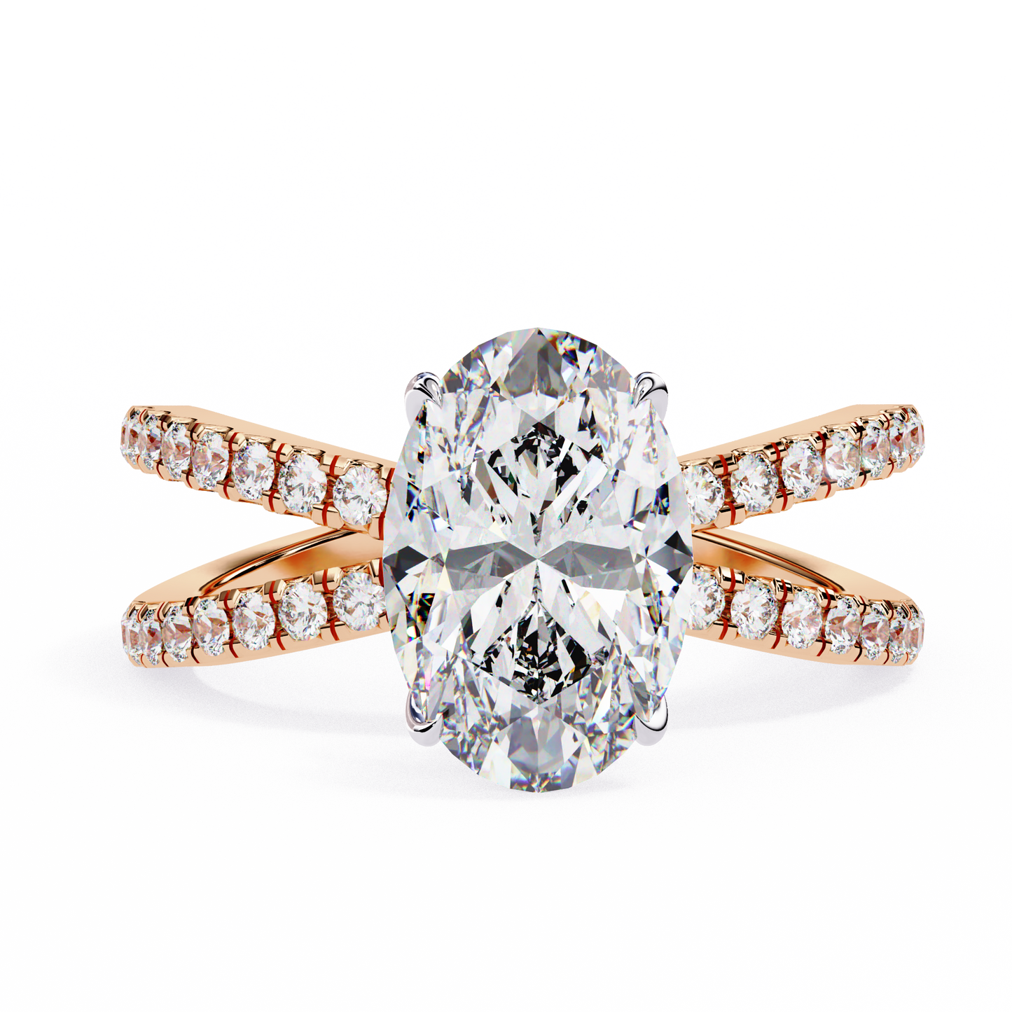 Verona Apex Oval Solitaire Ring