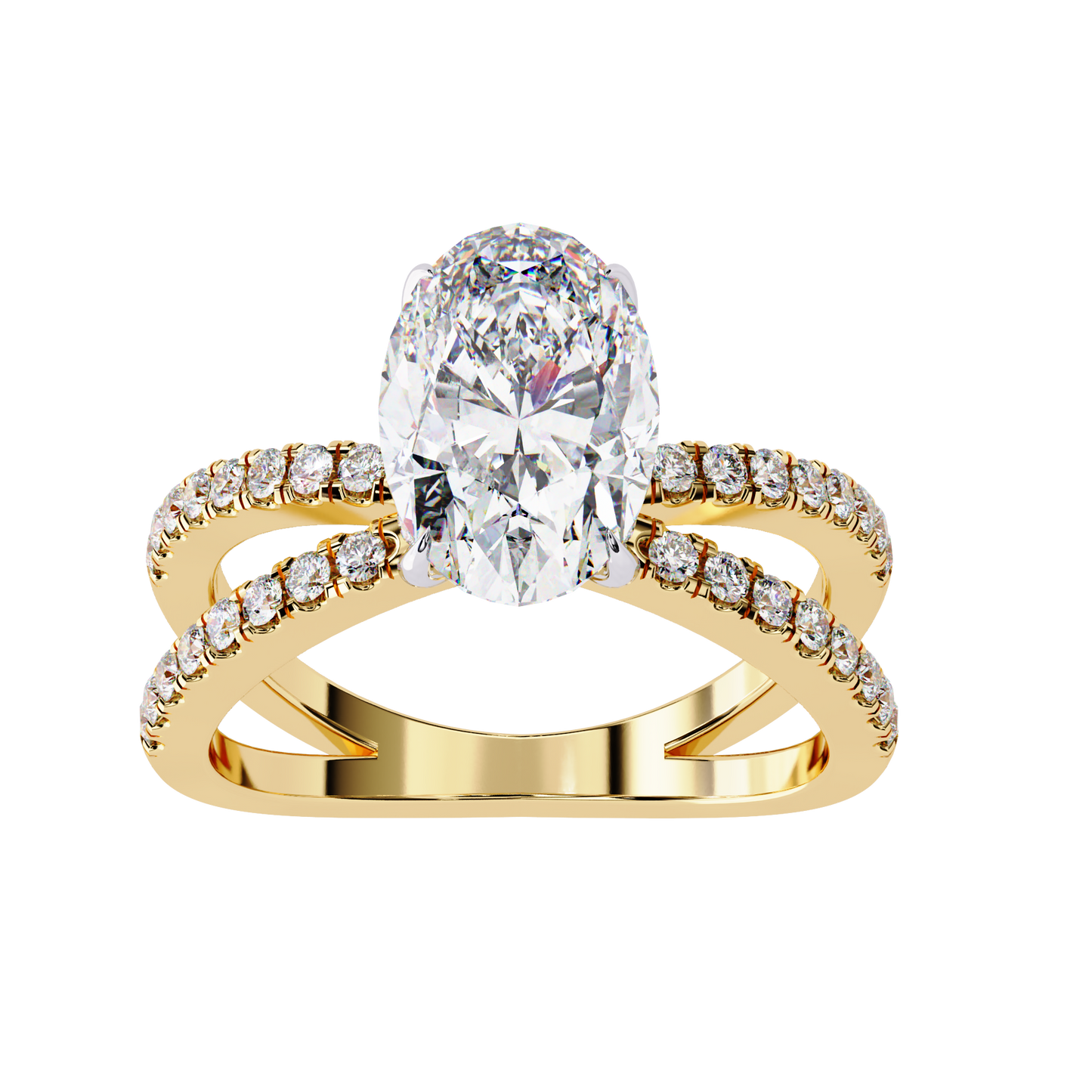 Verona Apex Oval Solitaire Ring