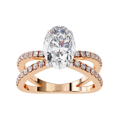 Verona Apex Oval Solitaire Ring