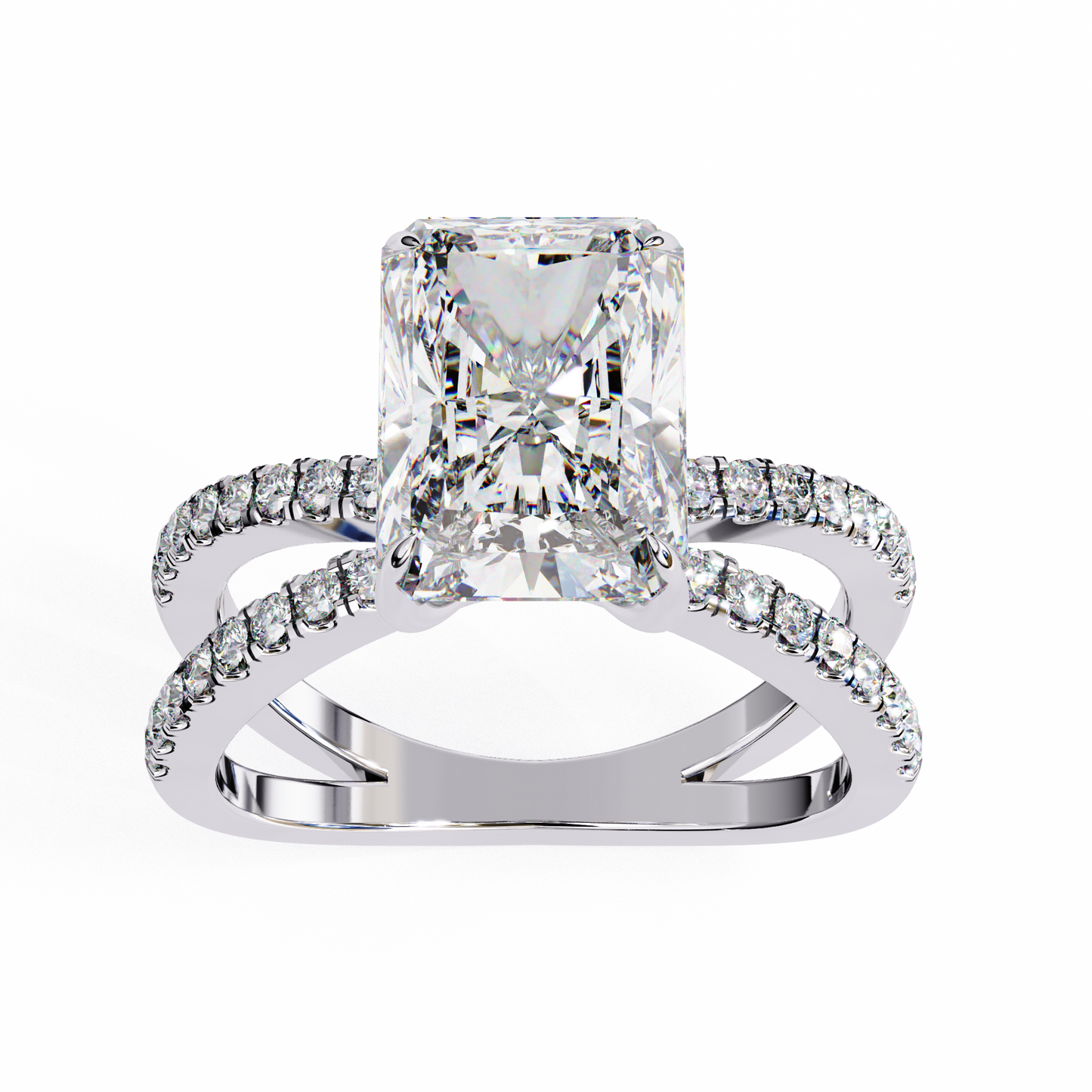 Nocturna Flare Radiant Solitaire Ring
