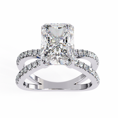 Nocturna Flare Radiant Solitaire Ring