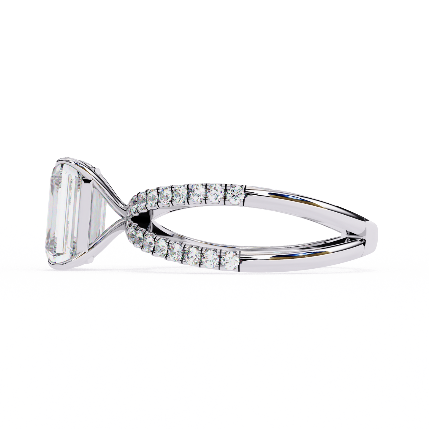 Nocturna Flare Radiant Solitaire Ring
