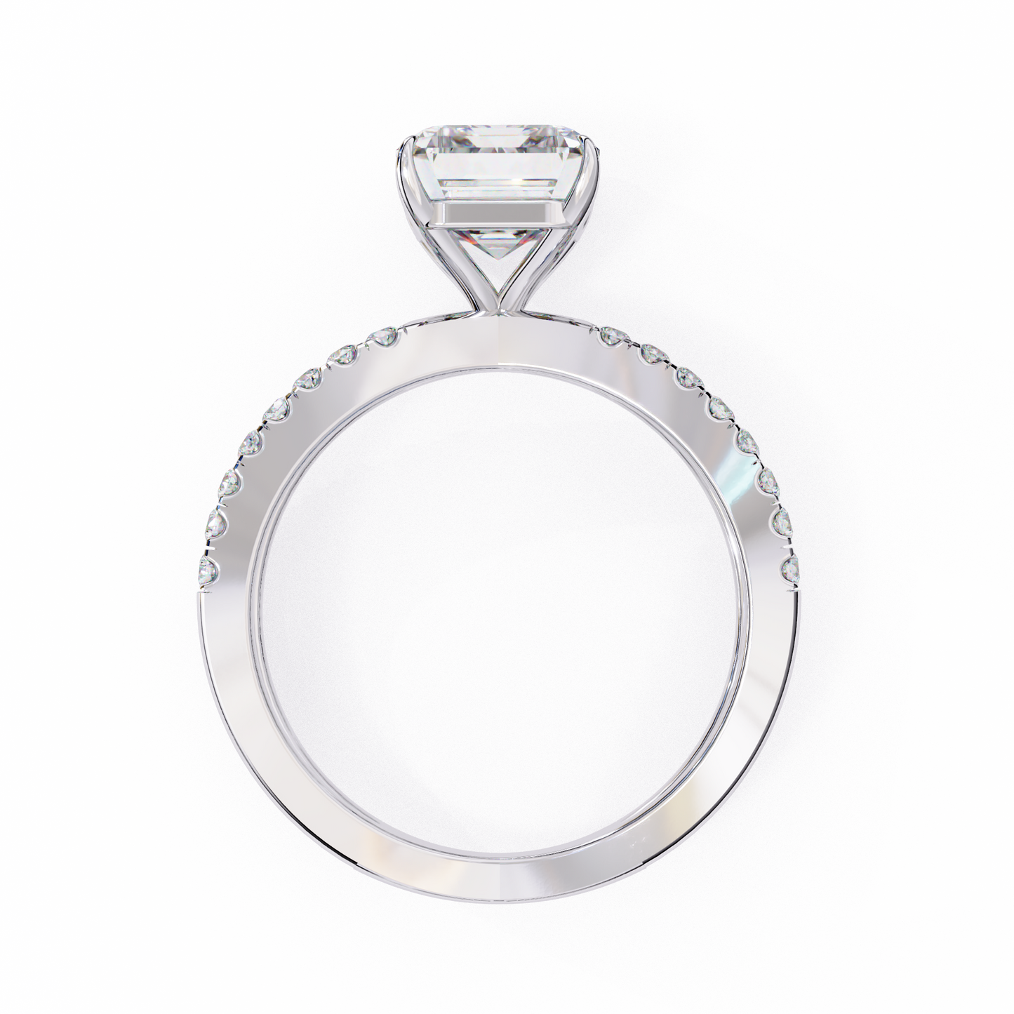 Nocturna Flare Radiant Solitaire Ring
