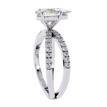 Bianca Vero Pear Solitaire Ring