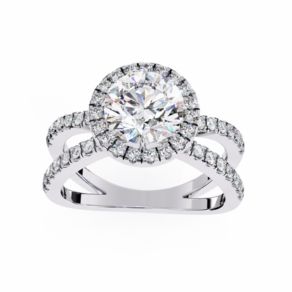 Astrid Meridian Round Solitaire Ring