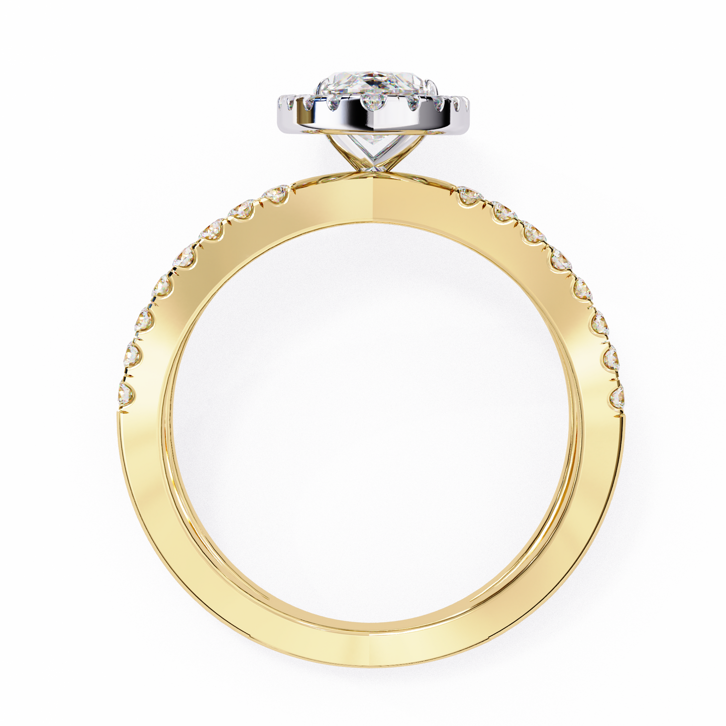 Aurora Quattro Marquise Solitaire Ring