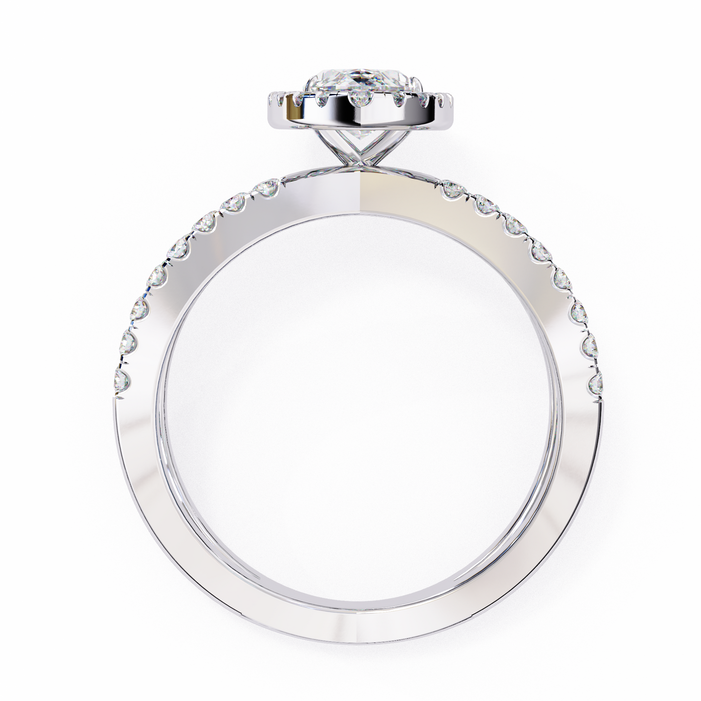 Aurora Quattro Marquise Solitaire Ring