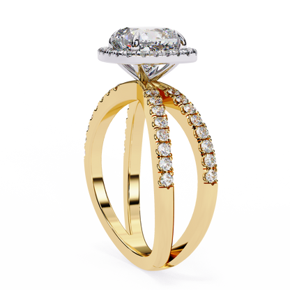 Belladore Pivot Cushion Solitaire Ring
