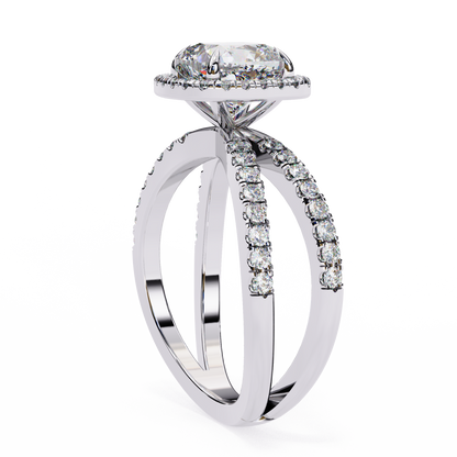 Belladore Pivot Cushion Solitaire Ring