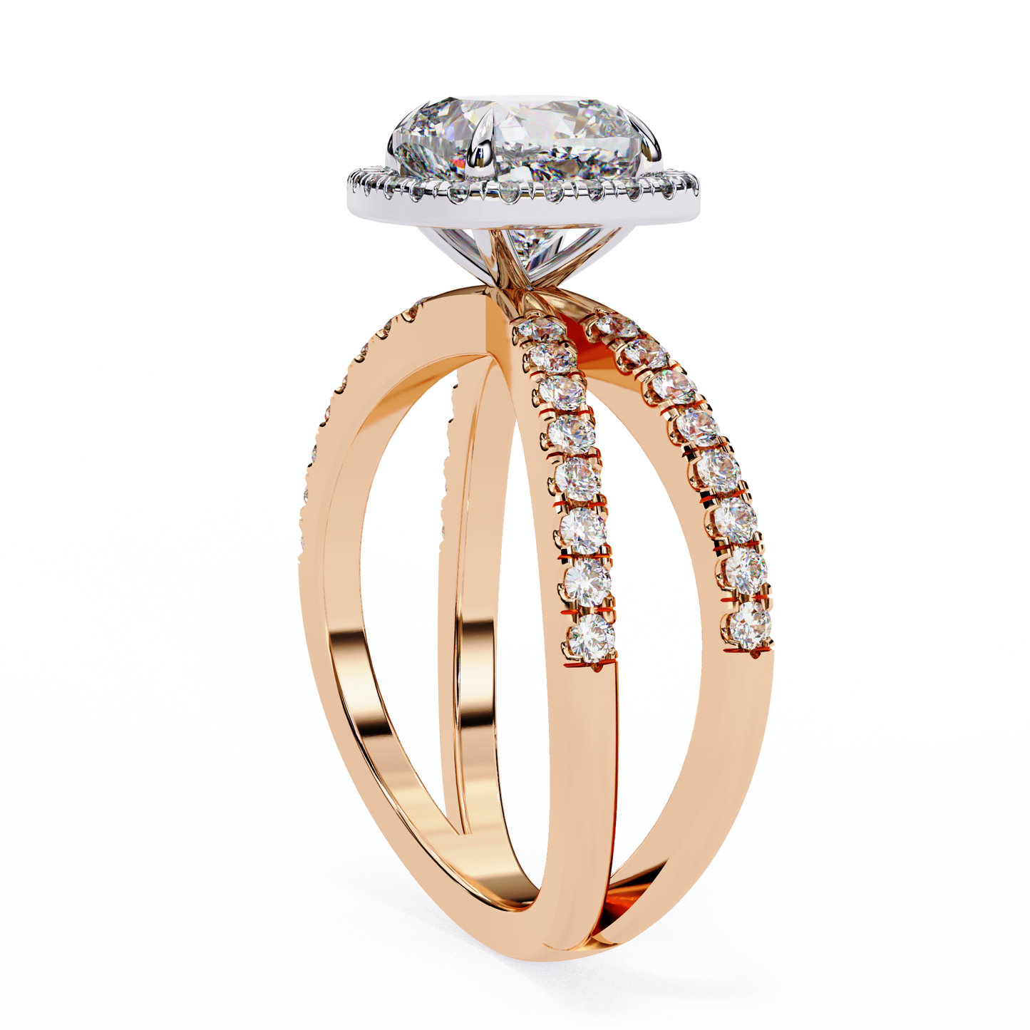 Belladore Pivot Cushion Solitaire Ring