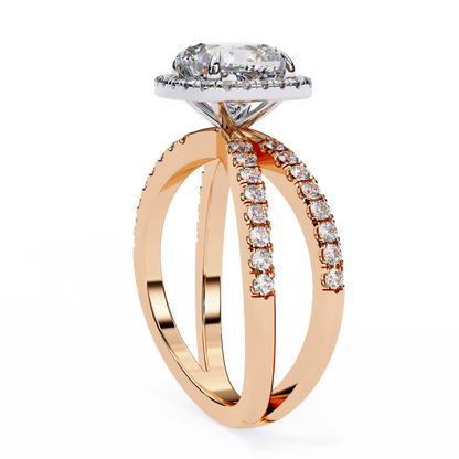 Belladore Pivot Cushion Solitaire Ring