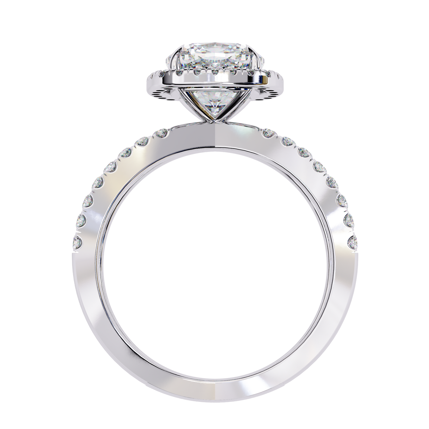 Belladore Pivot Cushion Solitaire Ring