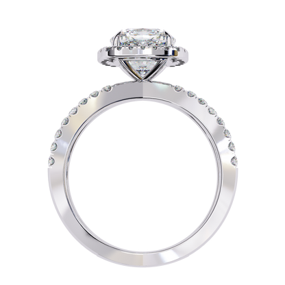Belladore Pivot Cushion Solitaire Ring