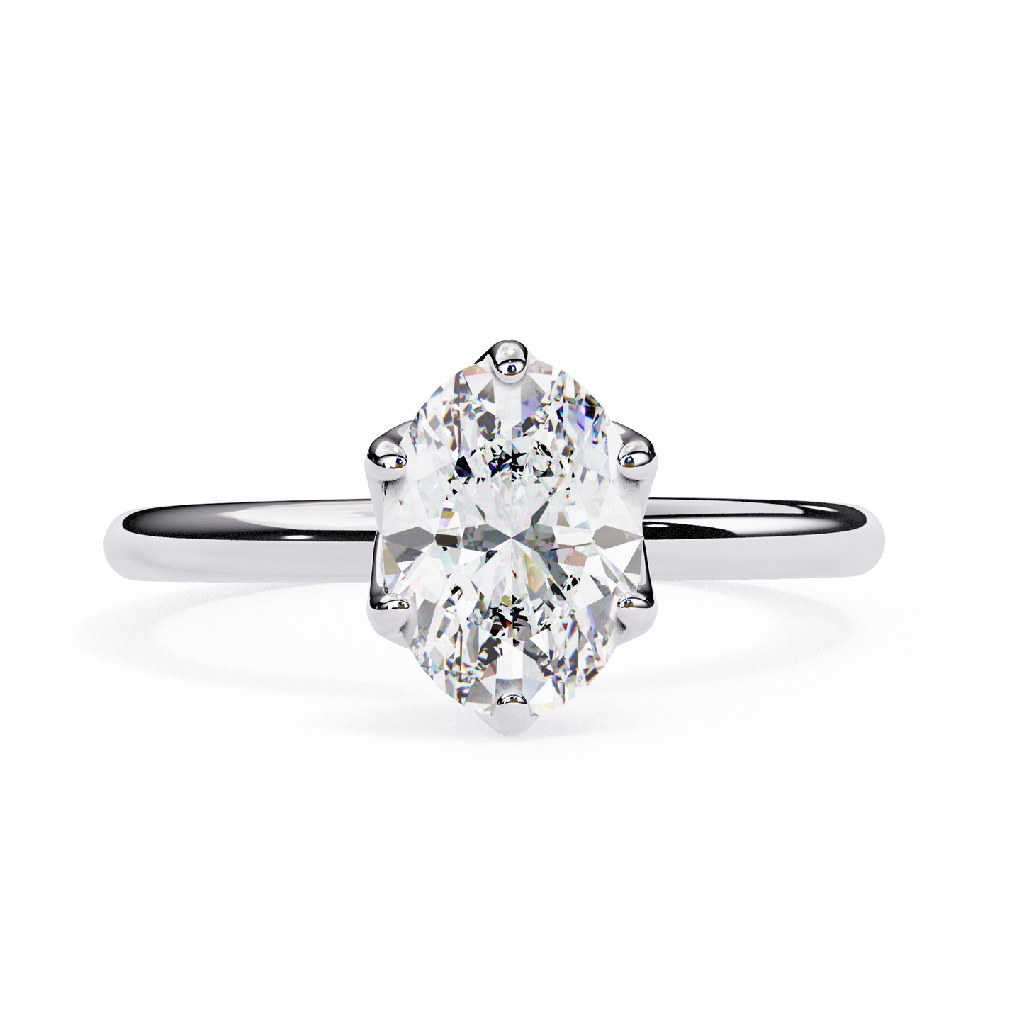 Ciel Rovena Oval Solitaire Ring
