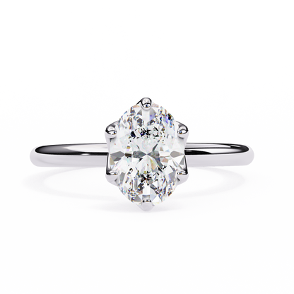 Ciel Rovena Oval Solitaire Ring
